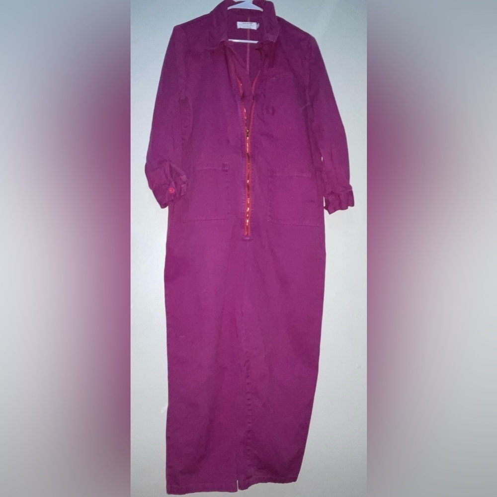 Red Sky Oversize Boho Zip Jumpsuit